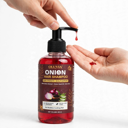 Onion Hair Shampoo with Onion Extract, Onion Seed Oil & Aloe Vera | Helps Reduce Hair Fall & Repair Hair Damage | Daily Hair Care Shampoo, 200 ml