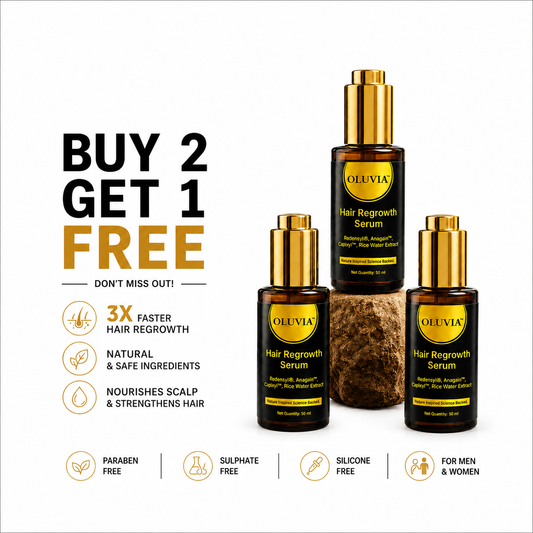 OLUVIA Hair Regrowth Serum – Buy 2 Get 1 Free (3 Bottles × 50ml)
