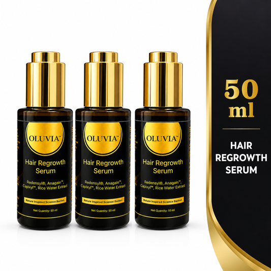 OLUVIA Hair Regrowth Serum – Buy 2 Get 1 Free (3 Bottles × 50ml)