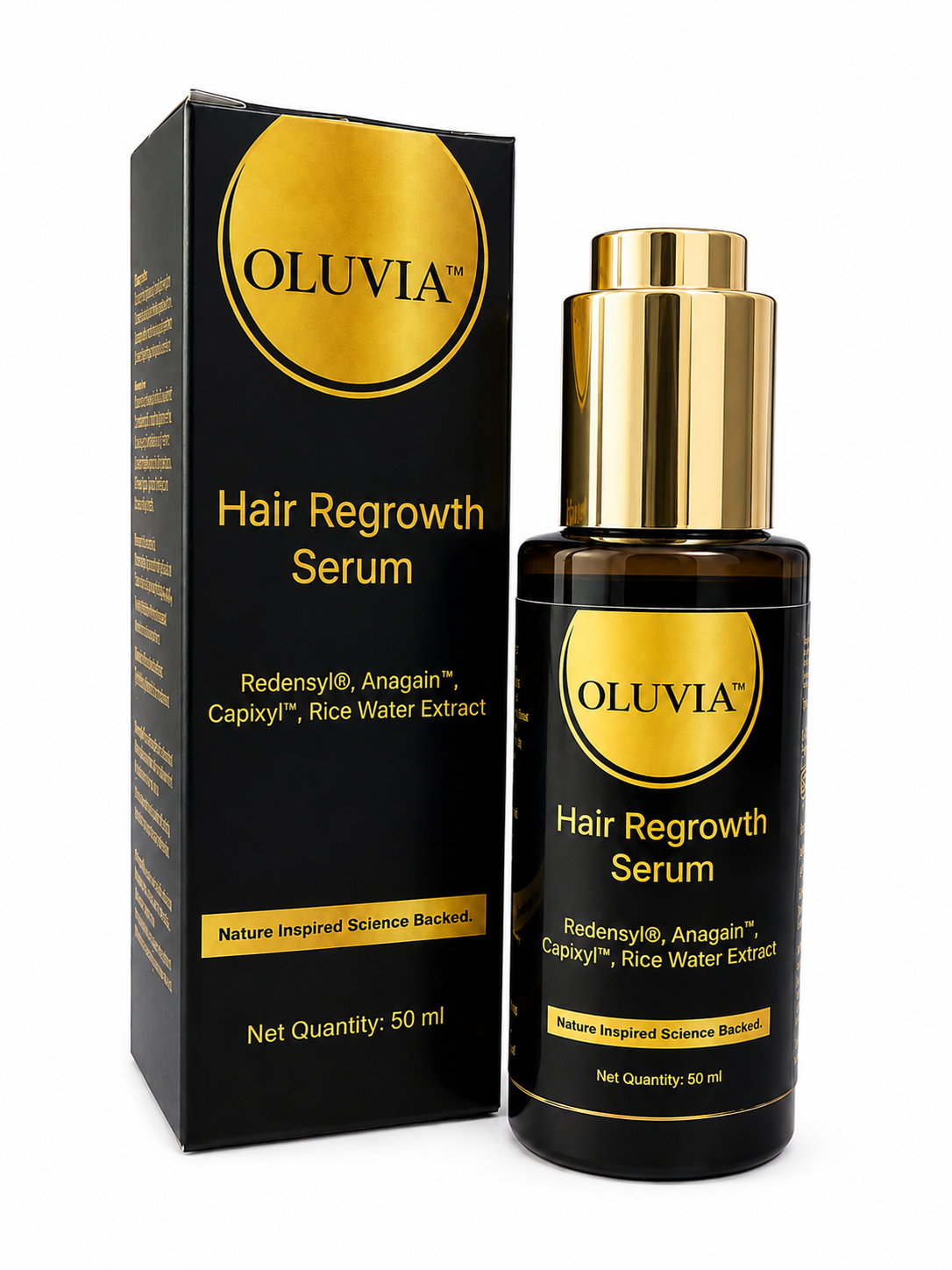 OLUVIA Hair Regrowth Serum with Redensyl & Capixyl, 50 ml